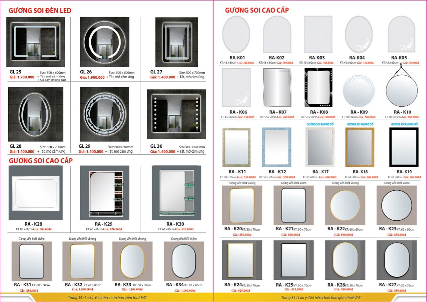 Thiết bị vệ sinh Ranrover Catalogue và Bảng giá mới nhất 2023 /Page 18